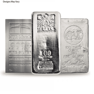 100 oz Generic Silver Bar .999 Fine