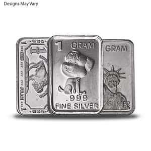 1 Gram Generic Silver Bar .999 Fine