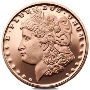 1 oz Morgan Dollar Copper Round .999 Fine