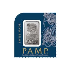 1 Gram Platinum Bar PAMP Suisse Lady Fortuna .9995 Fine (In Assay from Multigram+25)