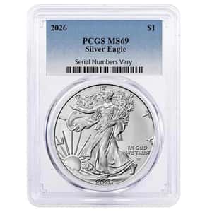 2026 1 oz Silver American Eagle PCGS MS 69