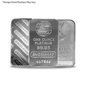 1 oz Engelhard Platinum Vintage Bar .9995 Fine (Secondary Market)