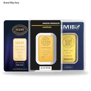 1 oz Random Brand Gold Bar .999+ Fine (in Assay)