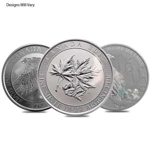 1.5 oz Silver Coin Random Design (Milky, Cull, Damaged, Circulated, Cleaned)