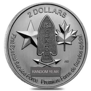 Canada 1/2 oz Silver Special Service Force $2 Coin BU (Random Year)