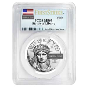1 oz Platinum American Eagle NGC/PCGS MS 69 (Random Year) 