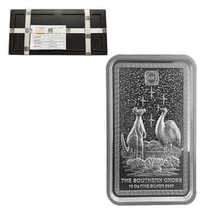 Box of 30 - 10 oz ABC Refinery The Southern Cross Silver Bar High Relief .9999 Fine