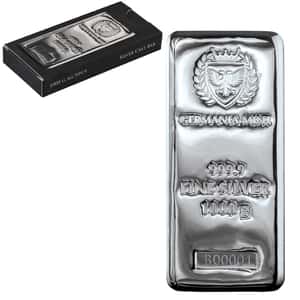 1 Kilo Germania Mint Silver Bar .9999 Fine (1000 Gram)
