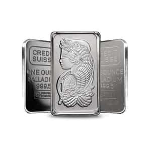 1 oz Generic Palladium Bar .9995 Fine (Secondary Market)