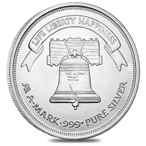 A-Mark 1 oz Silver Round .999 Fine