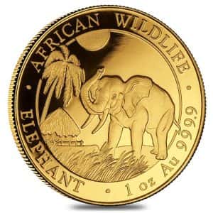 Gold African Elephant