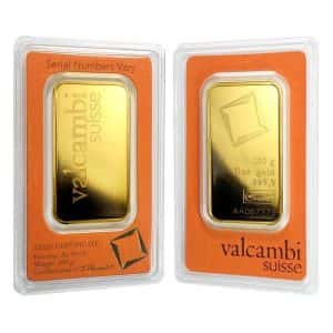 100 gram Gold Bar Valcambi Suisse .9999 Fine (In Assay) Bullion Exchanges