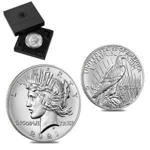 2021 Peace Silver Dollar High Relief Centennial Coin 1921 100th Anniversary