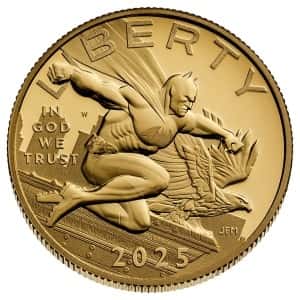 2025 Batman gold coin obv
