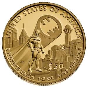 2025 Batman gold coin rev