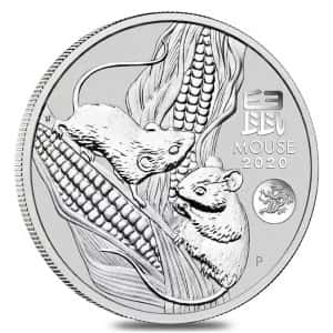 2020 1 oz Silver Lunar Mouse/Rat – Dragon Privy