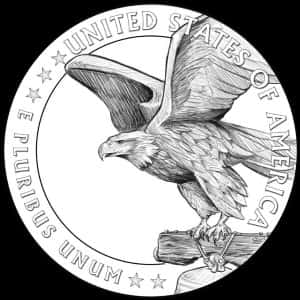 trump gold coin reverse