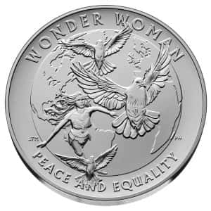 2025 Wonder Woman silver medal rev