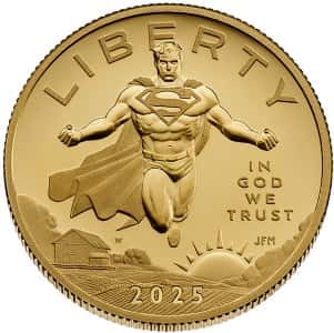 2025 gold superman obverse