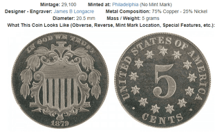 Shield Nickel (1866-1883) Coin Value