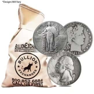 $100 Face Value Bag - 400 Coins - 90% Silver Quarters&nbsp;