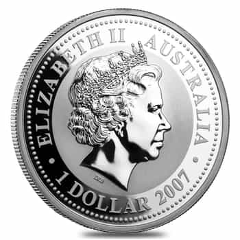 2010 1 oz Silver Lunar Year of The Tiger BU Australian Perth Mint