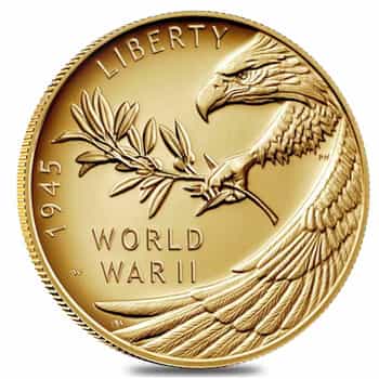 2020-W 1/2 oz End of WWII 75th Anniversary $25 Proof Gold Coin (w/Box