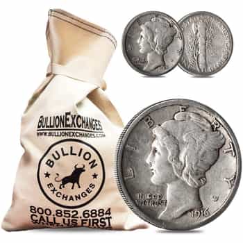 100 face value hotsell 90 silver coins