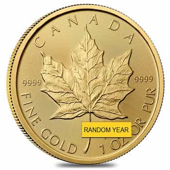 1 oz Canadian Gold Maple Leafs For Sale