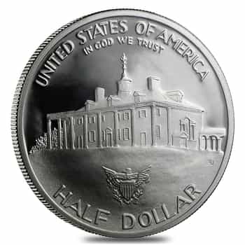 1982 S/D Washington Half Dollar 90% Silver Commem Proof/BU (w/Box