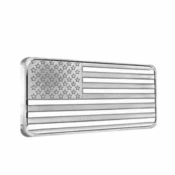 American Flag 1 Ounce Pure Silver Bullion Bar 3 Piece Lot