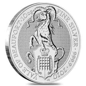 Queen's Beasts Silver Yale