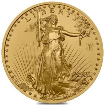 2026 1 oz 1907 Saint Gaudens High Relief Gold Coin 250th Ann. obv