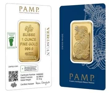 PAMP gold bar