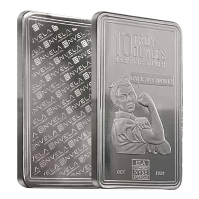 Envela silver bar Rosie the Riveter