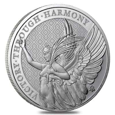 2021 St. Helena 1 oz Silver The Queen's Virtues - Victory Coin .999 Fine BU