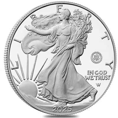 2025-W Army Silver Eagle coin
