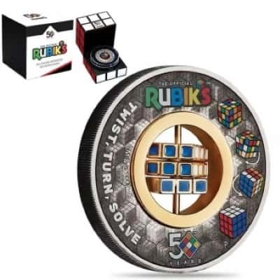 Rubik's Cube silver coin