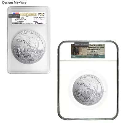 5 oz Silver America the Beautiful ATB NGC/PCGS SP 70 (Random Year)