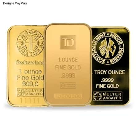 1 oz Generic Gold Bar .999+ Fine (Secondary Market)
