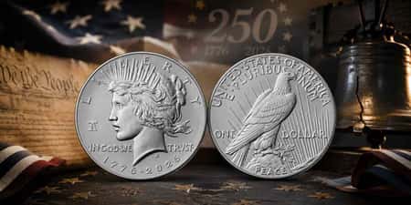 2026 Enhanced Uncirculated Peace Dollar Honors America 250