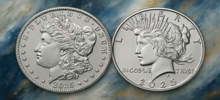 Now Available at Bullion Exchanges: 2025 Morgan & Peace Silver Dollars
