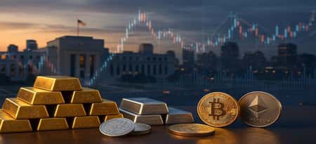Fed Cuts Rates by 25 Basis Points: What It Means for Gold, Silver & Crypto