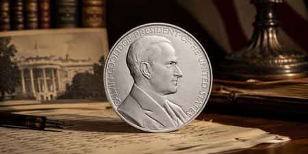 Calvin Coolidge Presidential Silver Medal Revisits a 1920s Design