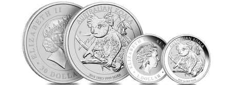 2018 Perth Mint Silver Koala Coins