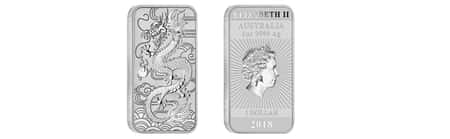 Dragon Silver Bullion Coin (2018 1 oz Rectangular)