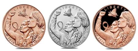 Gold Breast Cancer Awareness Coin