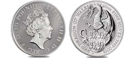 Queen’s Beasts - The Red Dragon Coin