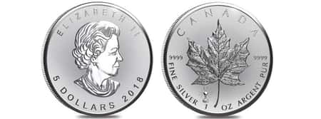Light Bulb Privy Silver Maple Leaf