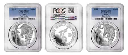 Certified Korean Chiwoo & Tiger Coins